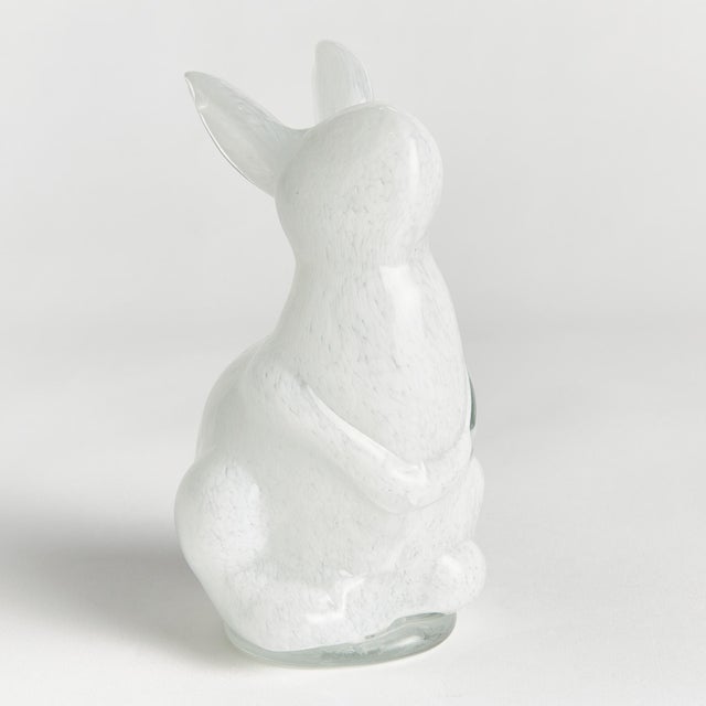 Our hand blown and molded glass bunny sculpture is simply adorable in Spring or even year round. The color is added to...