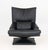 Mathias Hoffmann for Rolf Benz Model 6500 Swivel Lounge Chair, in black leather with adjustable seat on square base. 40" H...