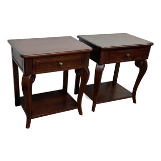Georgian Style End Tables/Nightstands, Pair For Sale