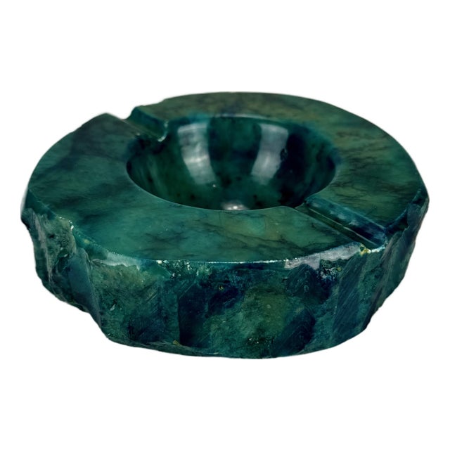 Mid-Century Modern Green Alabaster Ashtray by Romano Bianchi, 1960s For Sale
