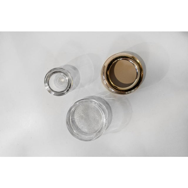 Mid-Century Modern Crystal and Silver-Plated Metal Ashtray Model Biglia by Joe Colombo for Arnolfo Di Cambio, 1968 For Sale - Image 3 of 5