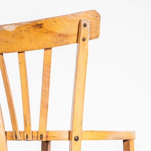 Farmhouse French Blonde Dining Chairs, 1950s, Set of 12 For Sale - Image 8 of 9