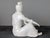 Chinese Vintage Guan Yin Figurine in Porcelain Numbered For Sale - Image 3 of 7