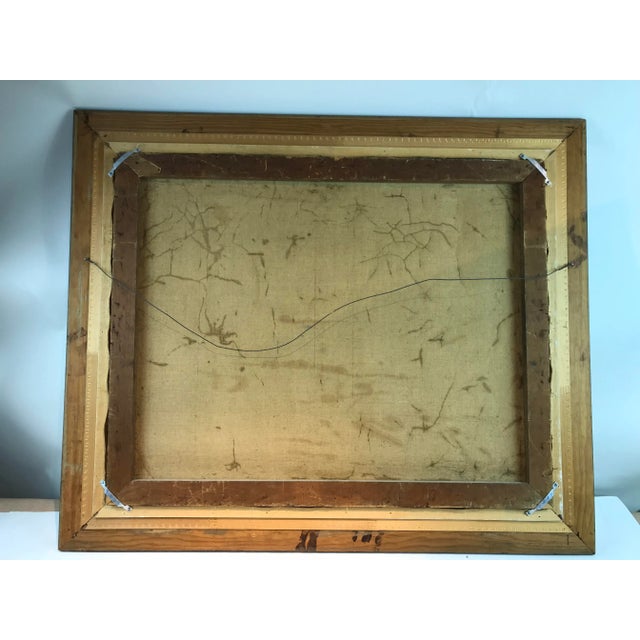 American Framed Adolph Schulz Oak Tree in Sprigs Park Delavan, Wisconsin , Circa 1915 For Sale - Image 3 of 9