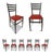 Set of Six (12 Available) Mid-Century Italian Modern Dining Chairs W/ New Vinyl Upholstery Designed After Gio Ponti, Italy, C. 1960's For Sale