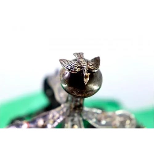 Silver Silver Crown with Reliefs of Acanthus Leaves For Sale - Image 8 of 9