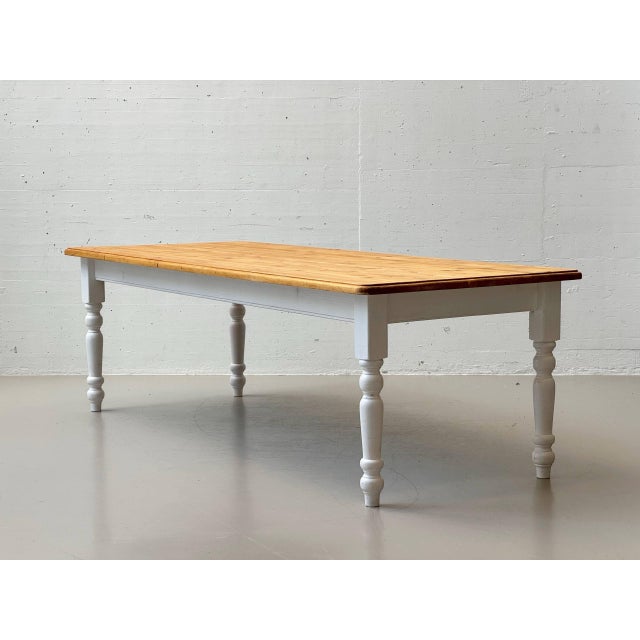 Large Country-Style Dining Table in Wood, 1980s For Sale - Image 14 of 18