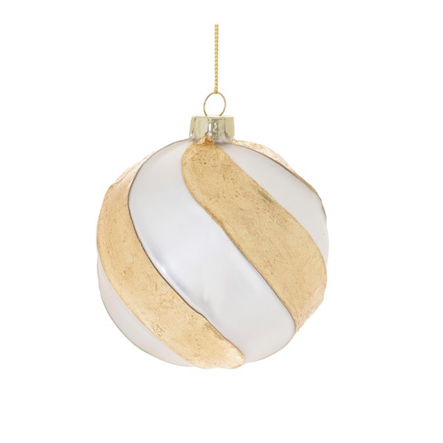 Distressed Glass Ball Ornament (Set of 6) For Sale In Chicago - Image 6 of 7