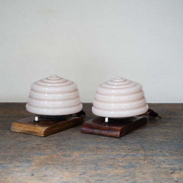 Art Deco Murano Glass Table Lamps, Set of 2 For Sale - Image 10 of 10