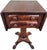 19th Century Mahogany Empire Drop Leaf End Table Hand Carved For Sale - Image 9 of 14