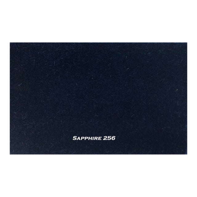 Abbey Custom Textiles Dutch Mohair Upholstery Fabric Sapphire Blue For Sale