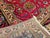 Vintage Persian Tabriz Rug, Hand-Knotted Wool, All Over Geometric Pattern, Red & Navy, 10x13 For Sale - Image 4 of 18