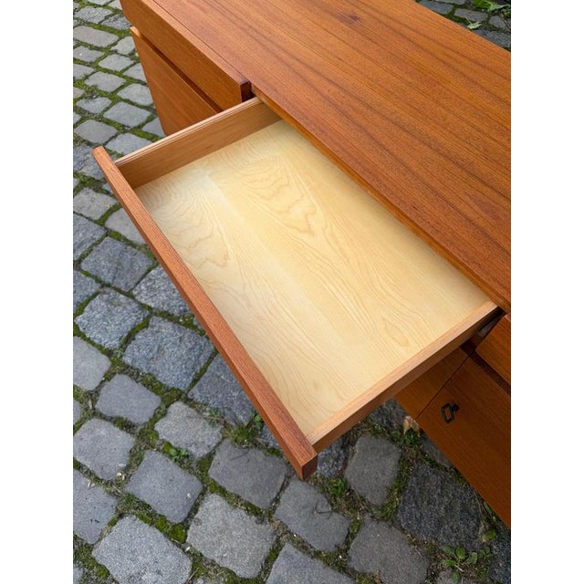 Teak Sideboard with Lock, Germany For Sale - Image 10 of 11