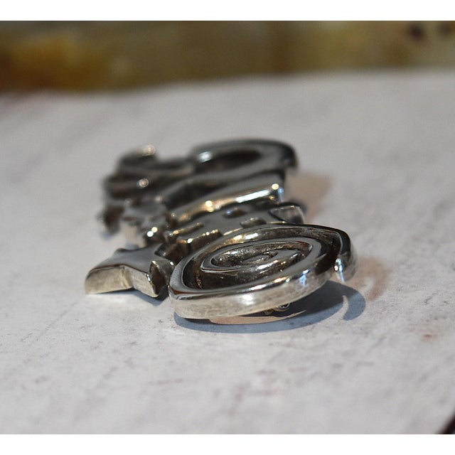Mid 20th Century Mid 20th Century Artisan Sterling Silver Pin Brooch Fun Humor For Sale - Image 5 of 14