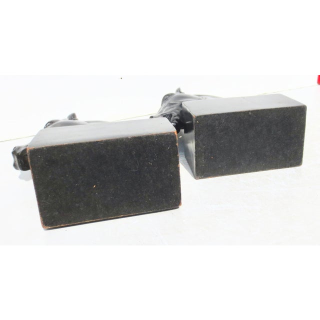 Mid-Century Modern MCM Wooden Horsehead Bookends - A Pair of 2 For Sale - Image 3 of 9