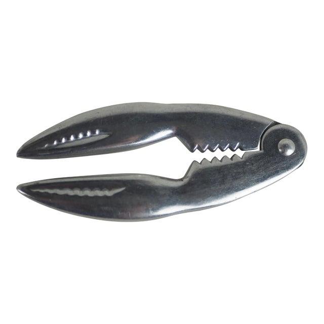 Vintage 1970's Westmark Cracky Chrome Lobster Claw Crackers Made in West Germany For Sale