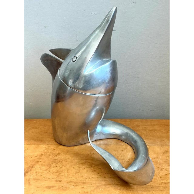 Mid 20th Century Retro Metal Dolphin Beverage Cooler For Sale - Image 5 of 13