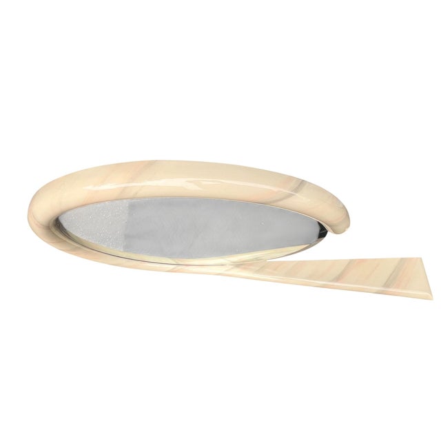 Postmodern Jay Spectre Wall Mirror Shelf Console For Sale - Image 3 of 12