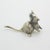 Vintage Italian Handmade Field Mouse Miniature in Silver 800, Florence, 1970s For Sale - Image 3 of 12