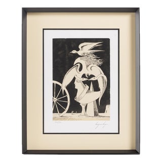 Cruzeiro Seixas, Surrealist Composition, Screenprint For Sale