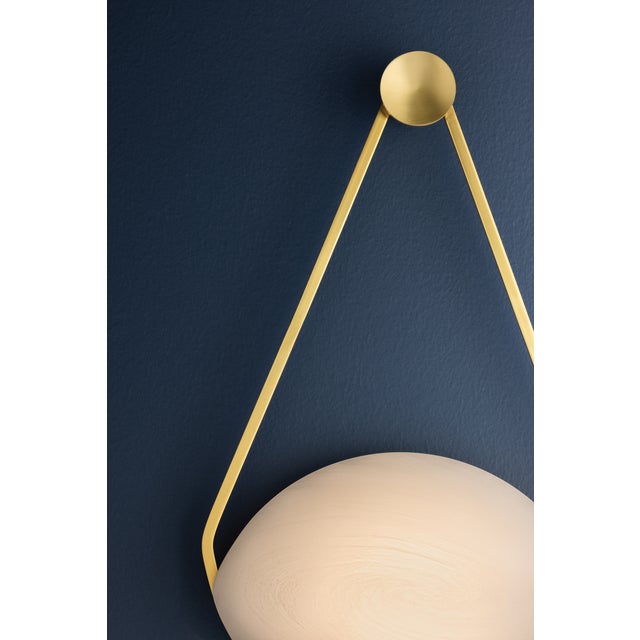 Hudson Valley Lighting Blaina 10.5 in. 1 Light Wall Sconce in Aged Brass Finish For Sale - Image 11 of 11