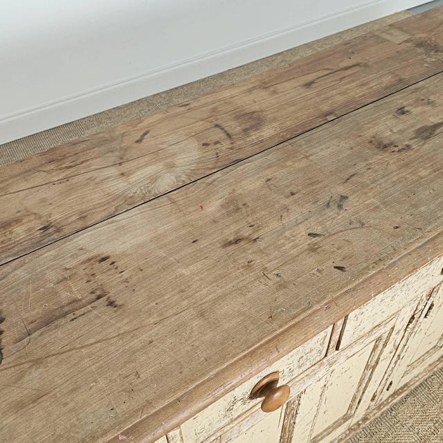 Antique English Painted Pine Sideboard | Circa 1870 For Sale - Image 15 of 16