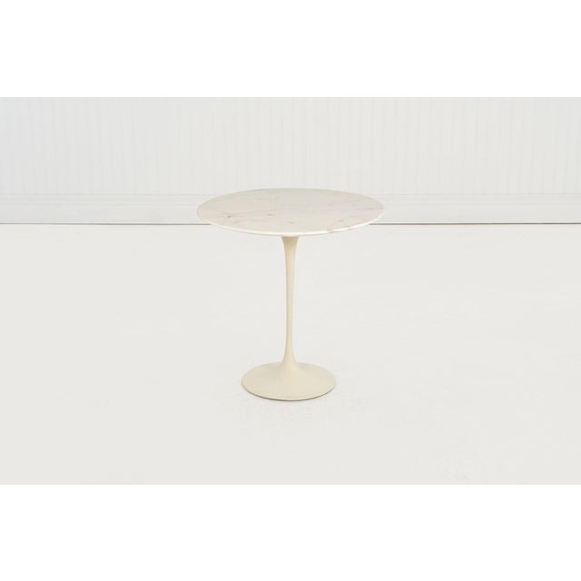 Eero Saarinen for Knoll “Tulip” Side Table, c.1960 – Early Cast-Iron Base & Carrara Marble Top A highly sought-after early...