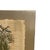 Signed Bird and Botanical Artwork With Metallic Gold-Tone Backing. For Sale In Seattle - Image 6 of 10