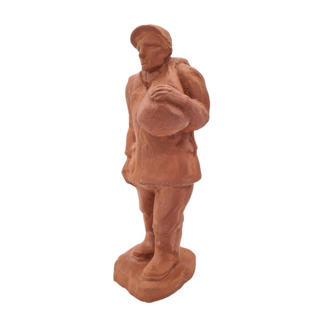 19th Century Terracotta Porter Sculpture For Sale - Image 9 of 9