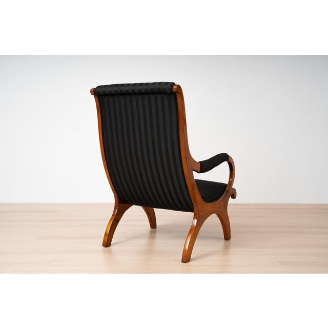 Antique German Biedermeier Cherrywood Chair, 1830s For Sale - Image 9 of 18