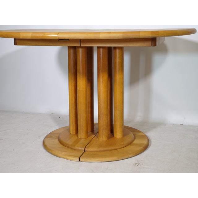 Mid-Century Modern Extendable Dining Table in Alder Wood by Rainer Daumiller, 1970s For Sale - Image 10 of 15