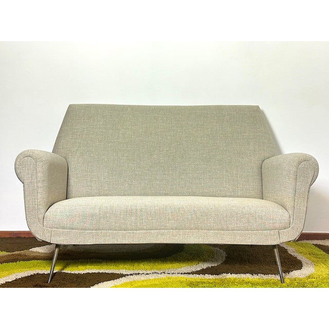 Vintage Three-Seater Sofa by Gigi Radice for Minotti, 1960s For Sale - Image 4 of 11
