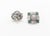 Late 20th Century Art Deco Style 18k White Gold, Pearl, Multicolor Gemstones, and Diamond Earrings For Sale - Image 5 of 10