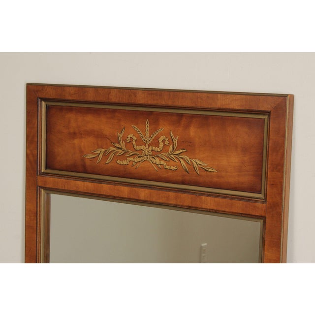 Mid 20th Century Neoclassical Style Paint Accented Wall Mirror For Sale - Image 5 of 12