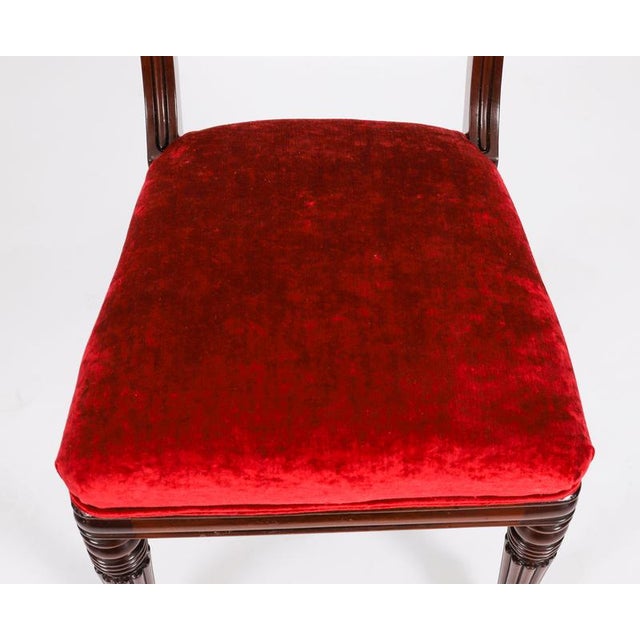 Antique 19th Century Regency Flame Mahogany High Dining Chairs, Set of 10 For Sale - Image 16 of 18