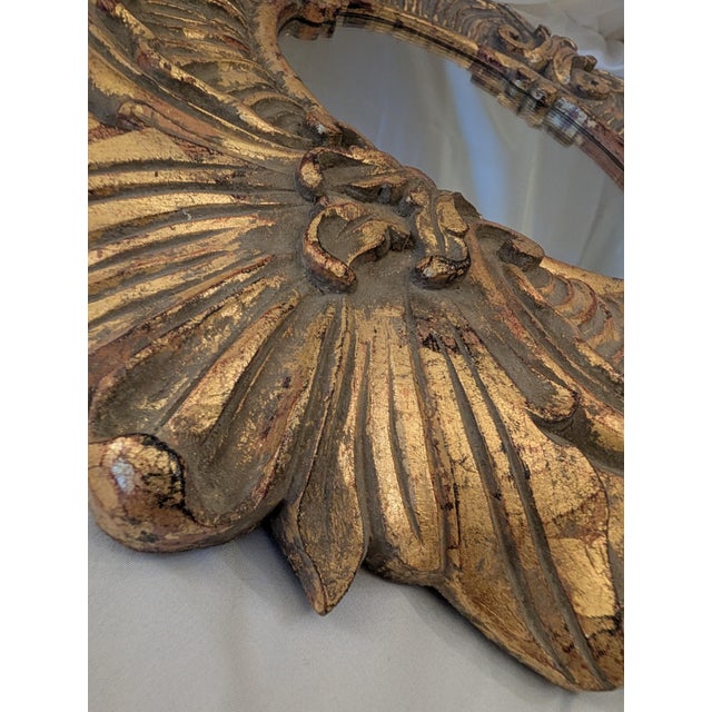 Gold John Richard Vintage French Baroque Style Ornate Gold Wall Mirror For Sale - Image 8 of 8