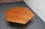 Wood Italian Modernist Walnut and Iron Hexagonal Coffee Table by Gio Point for Isa For Sale - Image 7 of 12