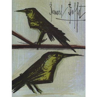 Bernard Buffet Bird Couple Original Lithograph 1967 For Sale