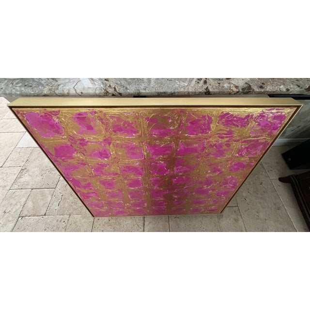 Pink Matrix - Framed - Designed by Cheryl P. Kohloff For Sale - Image 4 of 7