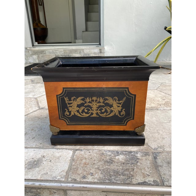 Wood 1980s Biedermier Style Cachpot For Sale - Image 7 of 9