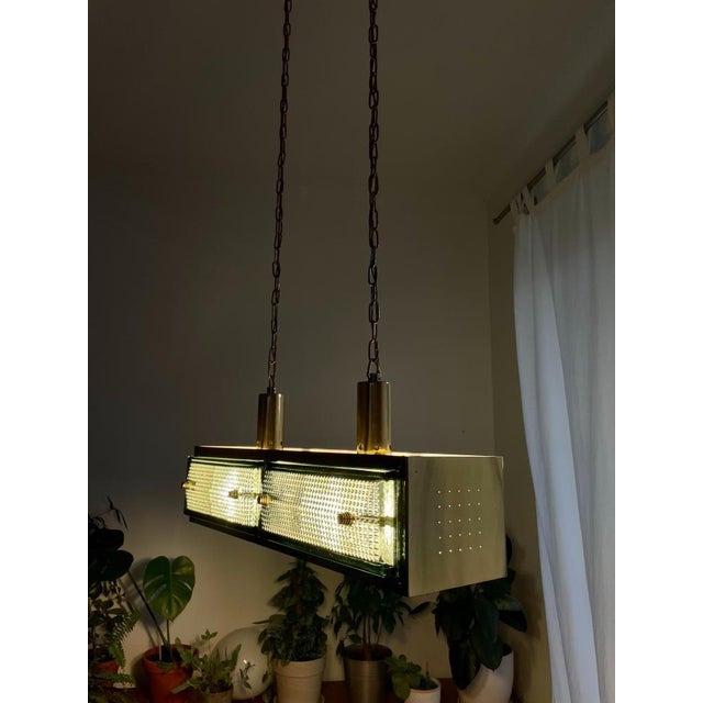 Metal Brass Pendant Light from Malmö Metallvarufabrik Ab, Sweden, 1960s For Sale - Image 7 of 18