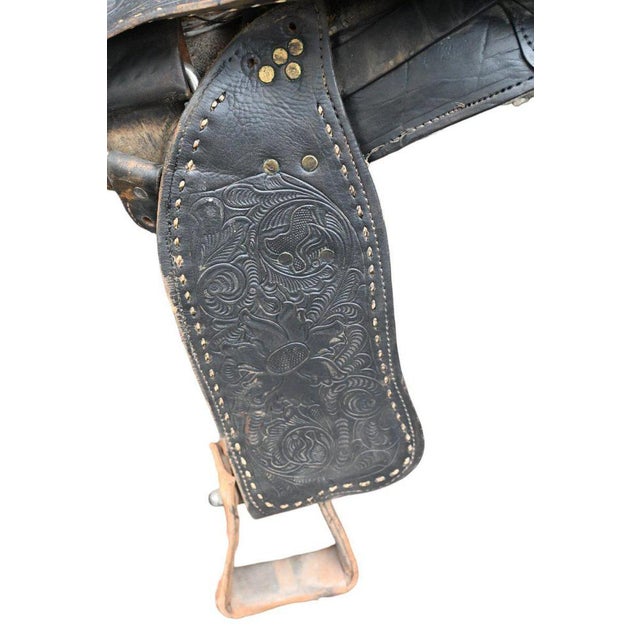 Decorated Western Horse Saddle For Sale - Image 5 of 9