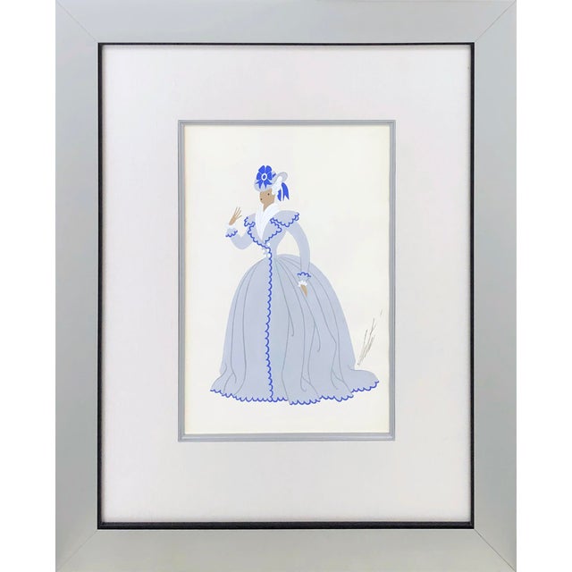 Erté Cosi Fan Tutte Fleurdelise, Original Gouache on Paper, 1952 For Sale