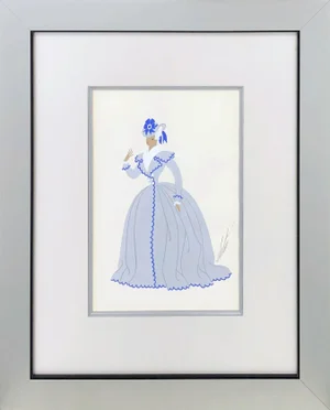 Erté Cosi Fan Tutte Fleurdelise, Original Gouache on Paper, 1952