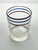 1970s 1970s Vintage Anchor Hocking Blue & White Striped Cocktail Tumbler Glasses - Set of 5 For Sale - Image 5 of 5