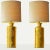 1970s Ceramic Floor or Table Lamps from Bitossi with Silk Lampshades attributed to R. Houben, 1970s, Set of 2 For Sale - Image 5 of 11