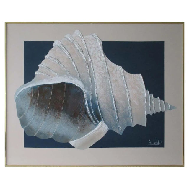 Mid 20th Century Lee Reynolds Seashell Painting, Framed For Sale - Image 12 of 12