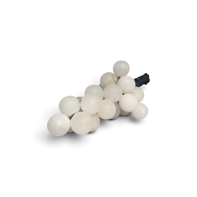 Mid-Century Modern Italian White Alabaster Grapes XL For Sale - Image 3 of 3