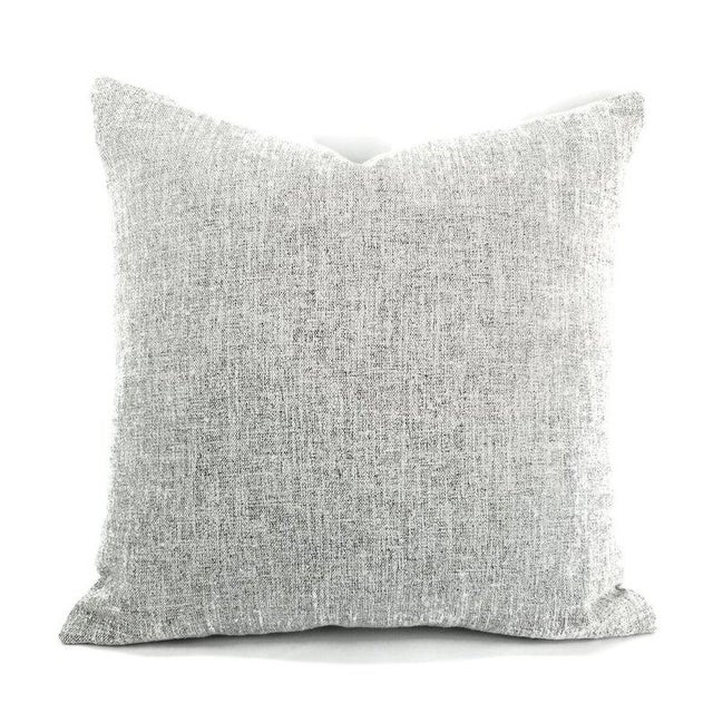 Stroheim Amatola in the Color Salt White and Black Woven Pillow Cover - 20" X 20" For Sale In Portland, OR - Image 6 of 6