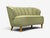 Green Asko, Sofa, Green Fabric, Lacquered Wood, Finland, 1950s For Sale - Image 8 of 10